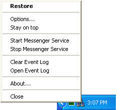 System Tray Menu